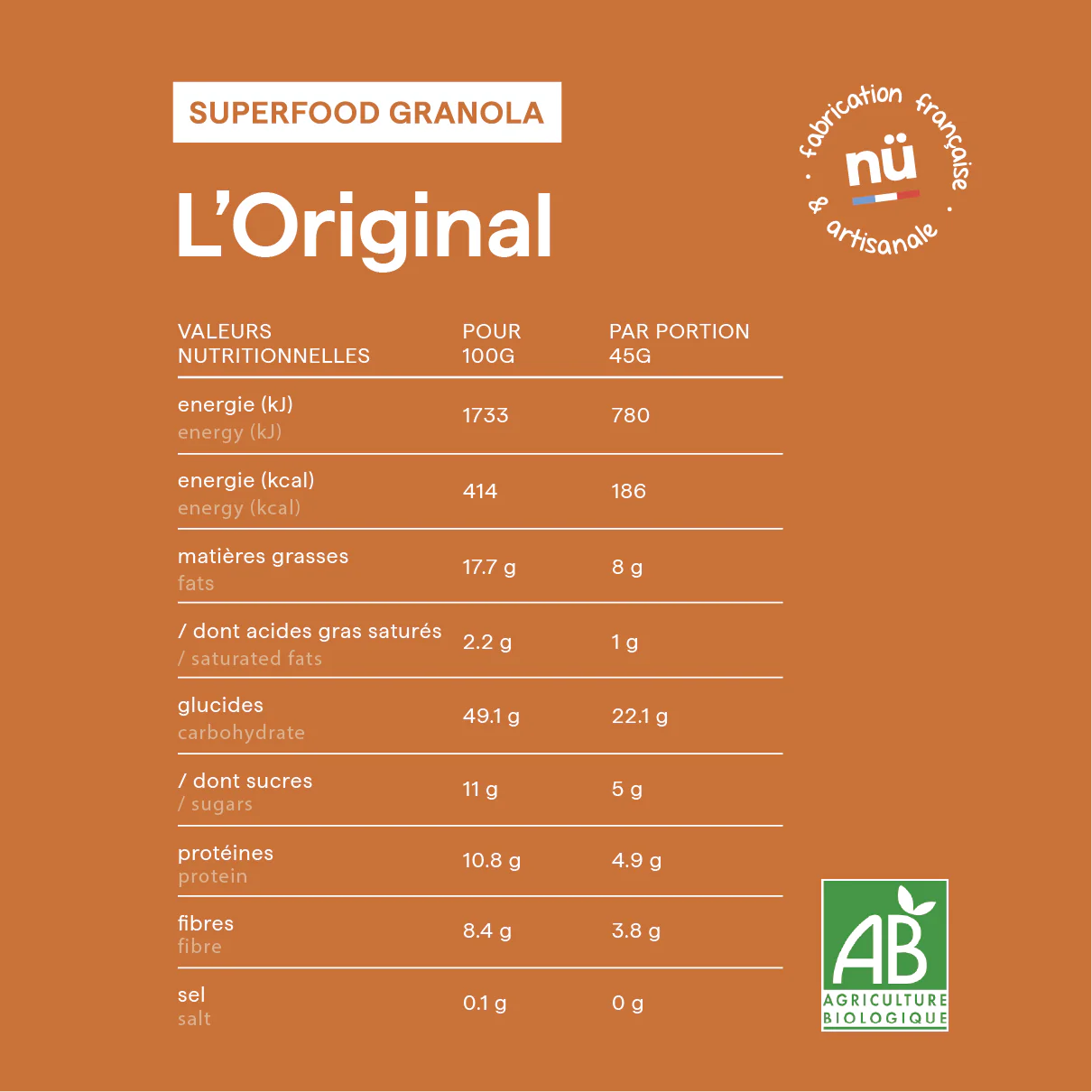 Granola bio · L'Original