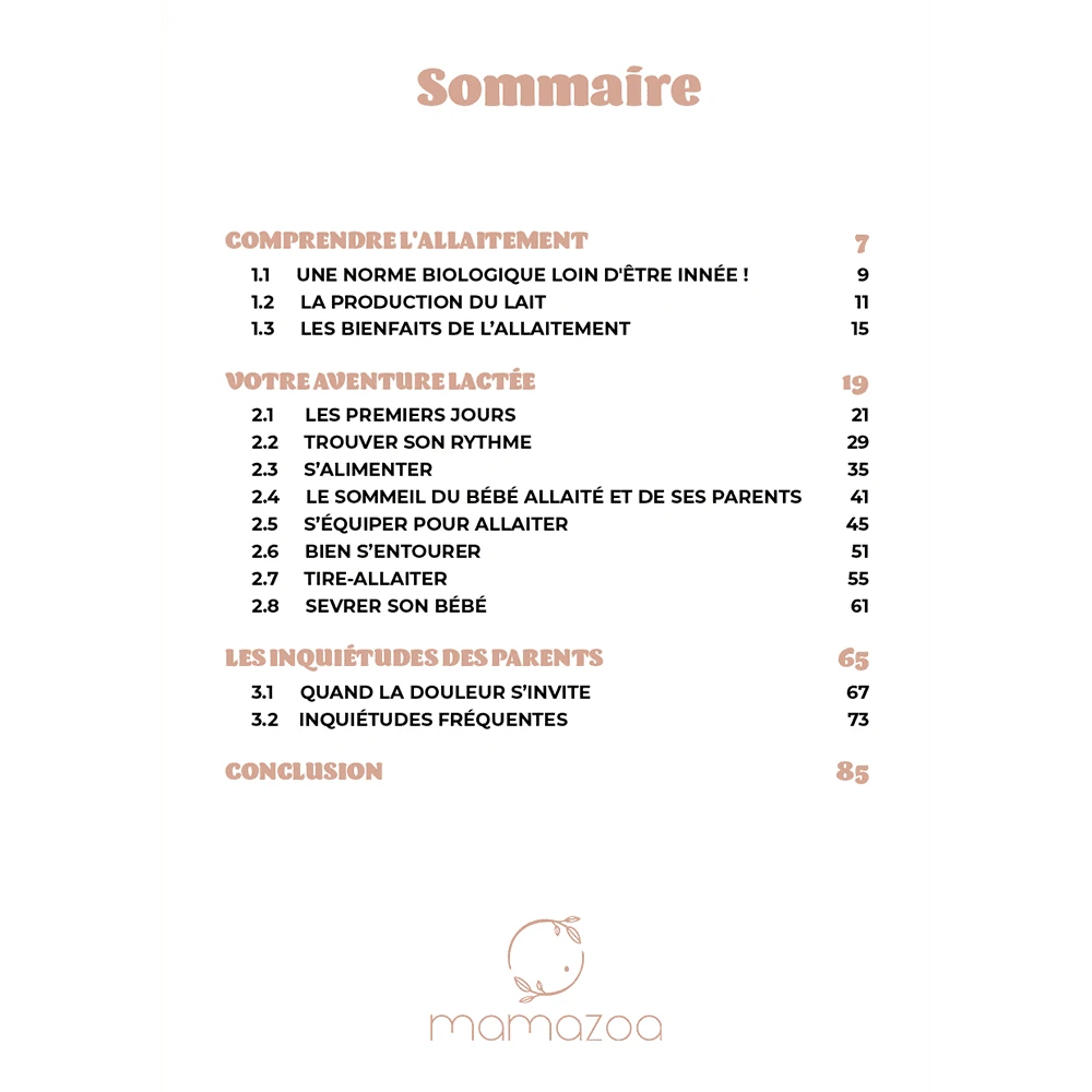 Guide · L'allaitement · Hors Saison