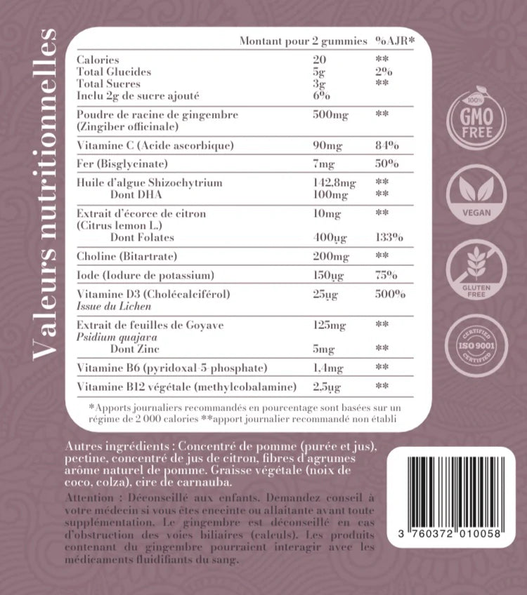Gummies Future Mama · complément prénatal & anti-nausée