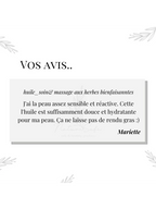 Huile bienfaisante soin & massage bio