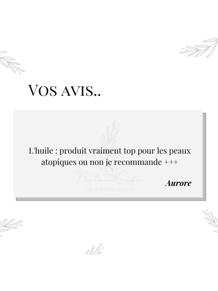Huile bienfaisante soin & massage bio