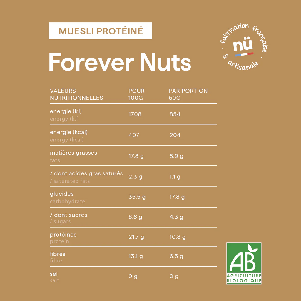 Muesli Protéiné bio · Forever Nuts
