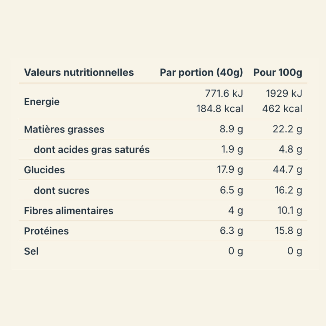 Snack protéiné bio · Choco Crunch