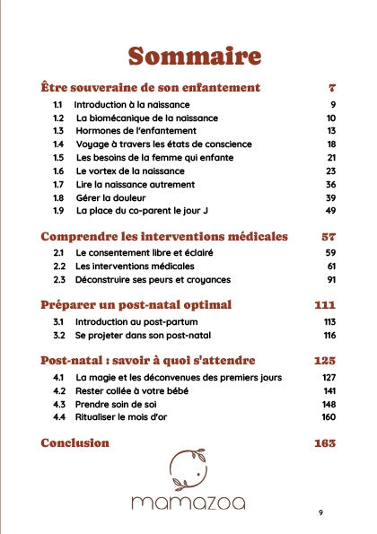 Guide · L'automne · Accouchement & Mois d'Or ·  3ème trimestre